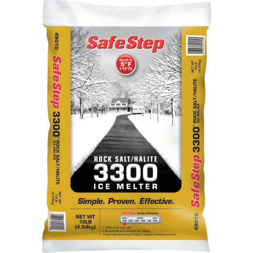 Safe Step 3300 10 Lb. Rock Salt/Halite Ice Melt Large Pellets